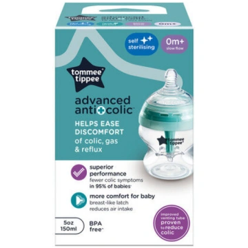 Tommee Tippee barošanas pudelīte Anti-Colic 150ml