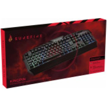 Surefire KingPin RGB spēļu multivides tastatūra QW