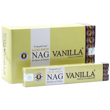 Vīraka kociņi Vijayshree Golden Nag Vanilla, 15 g