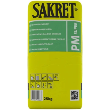 Sakret PM Super Kaļķa/cementa java apmešanai un mū