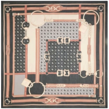 Foulard Carrie logo - Espresso
