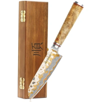 YOUSUNLONG Santoku nazis 120 mm - ar rokām darināt