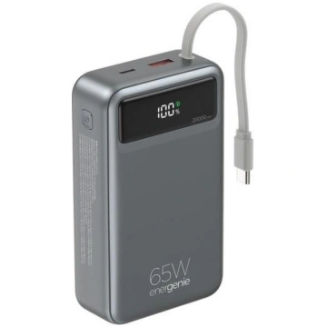 Gembird Power Bank akumulators PB20-PD65-LCD-01, 2