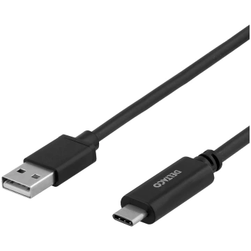 USB 2.0 kabelis DELTACO USB-A - USB-C vīrietis, LS