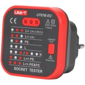 Uni-T Tester gniazd sieciowych z funkcja sprawdzan