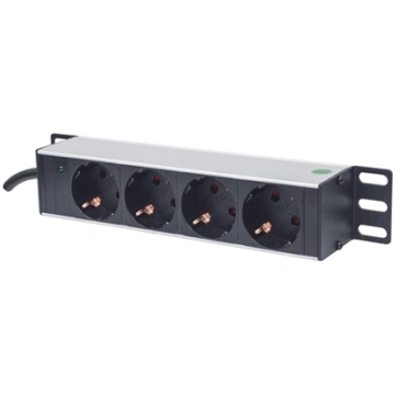 Intellinet 10" 1U Rackmount 4-Output Power Distrib