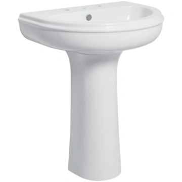 Lavabo con colonna Azzurra serie Charme 70x51xH85,