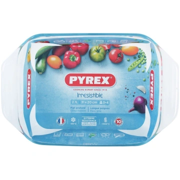 Stikla trauks Pyrex, 31 cm x 20 cm