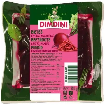 Marinētas rīvētas bietes Dimdiņi 350 g - gatavs pr