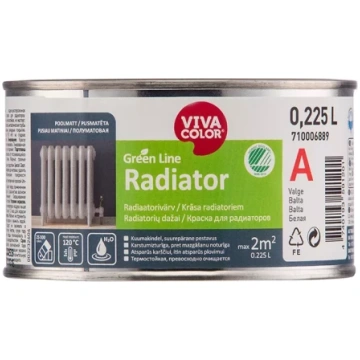 VIVACOLOR GL Radiator A 0.225L Pusmatēta krāsa rad
