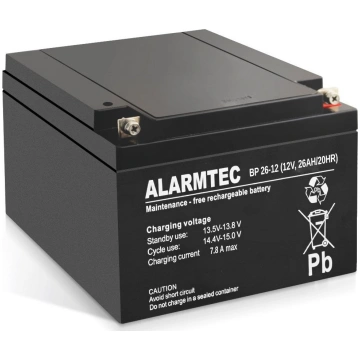 Alarmtec Akumulator 12V 26Ah AGM Alarmtec BP26-12 