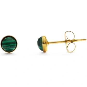 4mm Stone Studs - Malachite Amano Studio