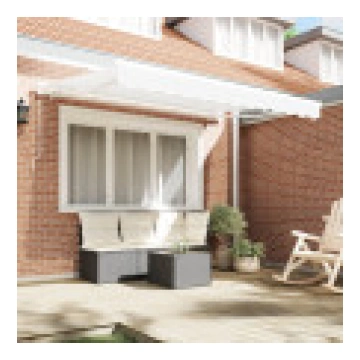 vidaXL Markīzes maiņas audums 3.5x2.5 m rāmim Balt