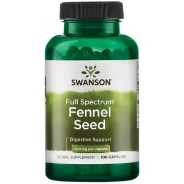 Fenheļa sēklas 480 mg, 100 kapsulas Swanson