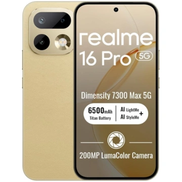 realme 16 Pro 5G viedtālrunis 8+256 GB, Master Gol