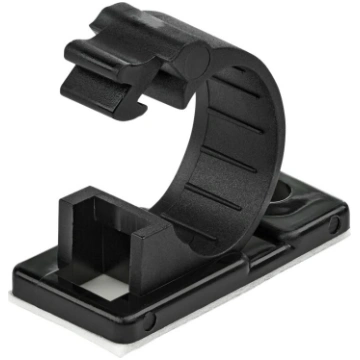Startech 100 Adhesive Cable Management Clips Black