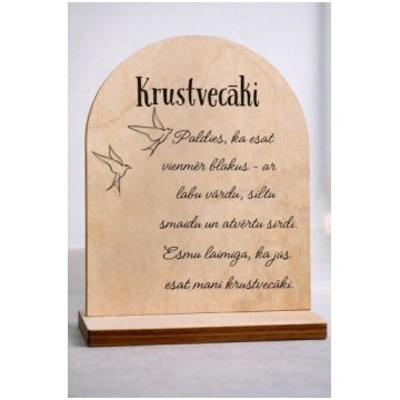 Dāvana krustvecākiem - dekors
