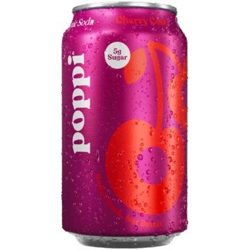 Gāzēts funkcionāls dzēriens POPPI (CHERRY COLA), 3