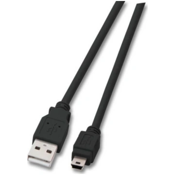 EFB USB2.0 Kabel A-Mini B (5polig) St.-St. 0.5m sw