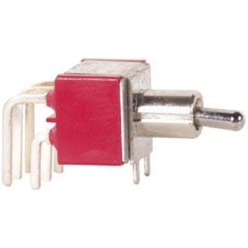 90° HORIZONTAL TOGGLE SWITCH DPDT ON-OFF-(ON) Taiw