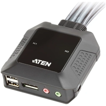 2-Port USB DisplayPort KVM Switch, ATEN CS22DP