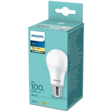 LED spuldze E27 230V 13W (100W) A60 1521lm silti b