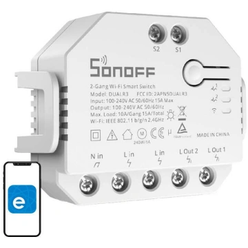 Smart switch WiFi Sonoff Dual R3 EB518357316