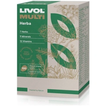 Uztura bagātinātājs Livol Multi Herba tab. N100