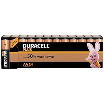 Duracell Plus AA sārmu baterijas [iepakojumā 24], 