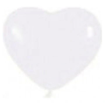 Baloni 24,5cm - balta sirds G25bs