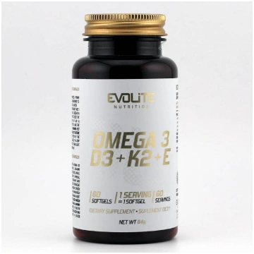 Evolite Omega 3 + D3 + K2 MK7 + E 60 caps. Evolite