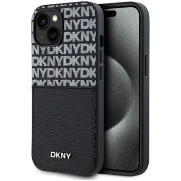Vāciņš iPhone 14 DKNY no PU ādas ar atkārtotu raks