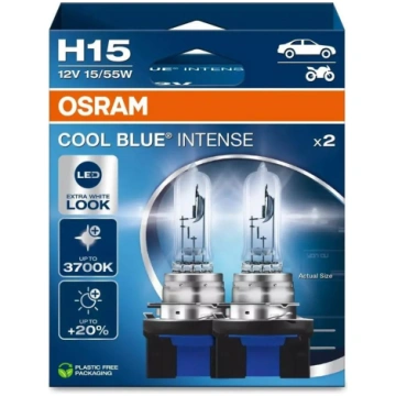 Bulb (Set of 2) H15 12V 55/15W PGJ23T-1 Cool Blue 