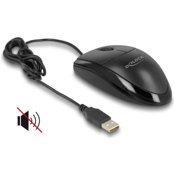 Delock Optical USB Desktop Mouse – Silent | 12106 