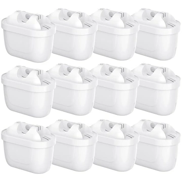12 ūdens filtrējošo kasetņu iepakojums, kas ir sad