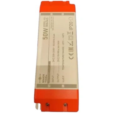 Transformators LED AC/DC 12V 4.16A 50W IP20