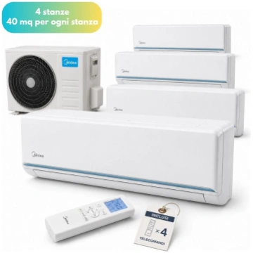 Midea Evolution Quadri Split 11,3 kW per 4 ambient