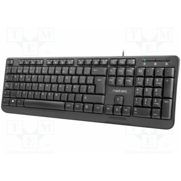 Keyboard; TROUT; black; USB A; ES layout,wired,sli