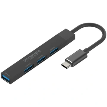 PROMATE LiteHub-4 USB-C Hub 3x USB 2.0 / 1x USB 3.