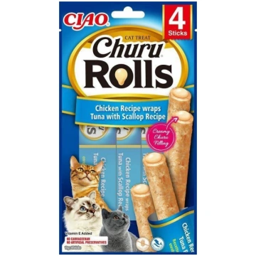 INABA Churu Rolls Chicken recipe wraps Tuna with s