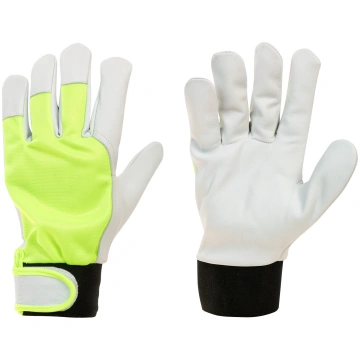 Cimdi ādas ar klipsi 10 izm. HI-VIZ FLEX-TOUCH Ste