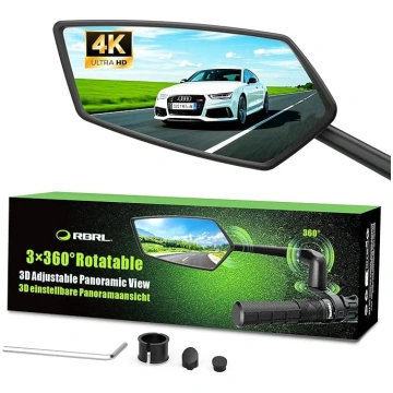 RBRL velosipēdu spogulis, 3D regulējams panorāmas