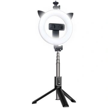 Telefona statīvs selfie stick, tripods ar pulti un