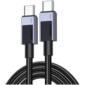 USB-C uz USB-C kabelis UGREEN 3 m, pelēks