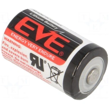 Battery: lithium | 3.6V | 1/2AA,1/2R6 | Ø14.5x25.4