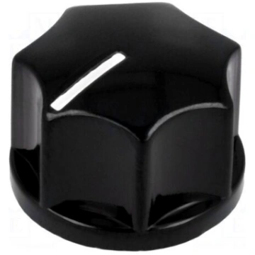 Knob | with pointer | bakelite | Øshaft: 6.35mm | 