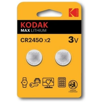 Kodak Lithium CR2450 / 3V Baterijas (2gab.) (CR245