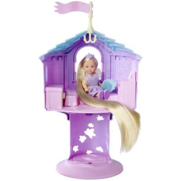 Torņa un lelles komplekts Simba Evi Love Rapunzel,