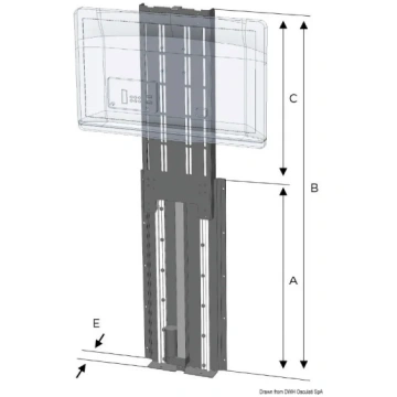 UP-DOWN TV-LIFT 750 mm 12 V (48.762.12) Noval