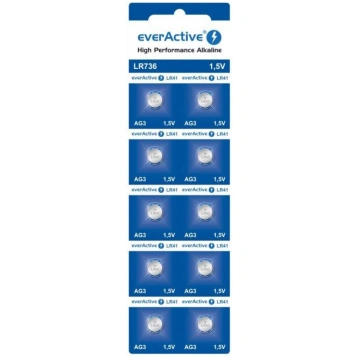 EverActive Alkaline LR736 AG3 / LR41 / 1.5V Bateri